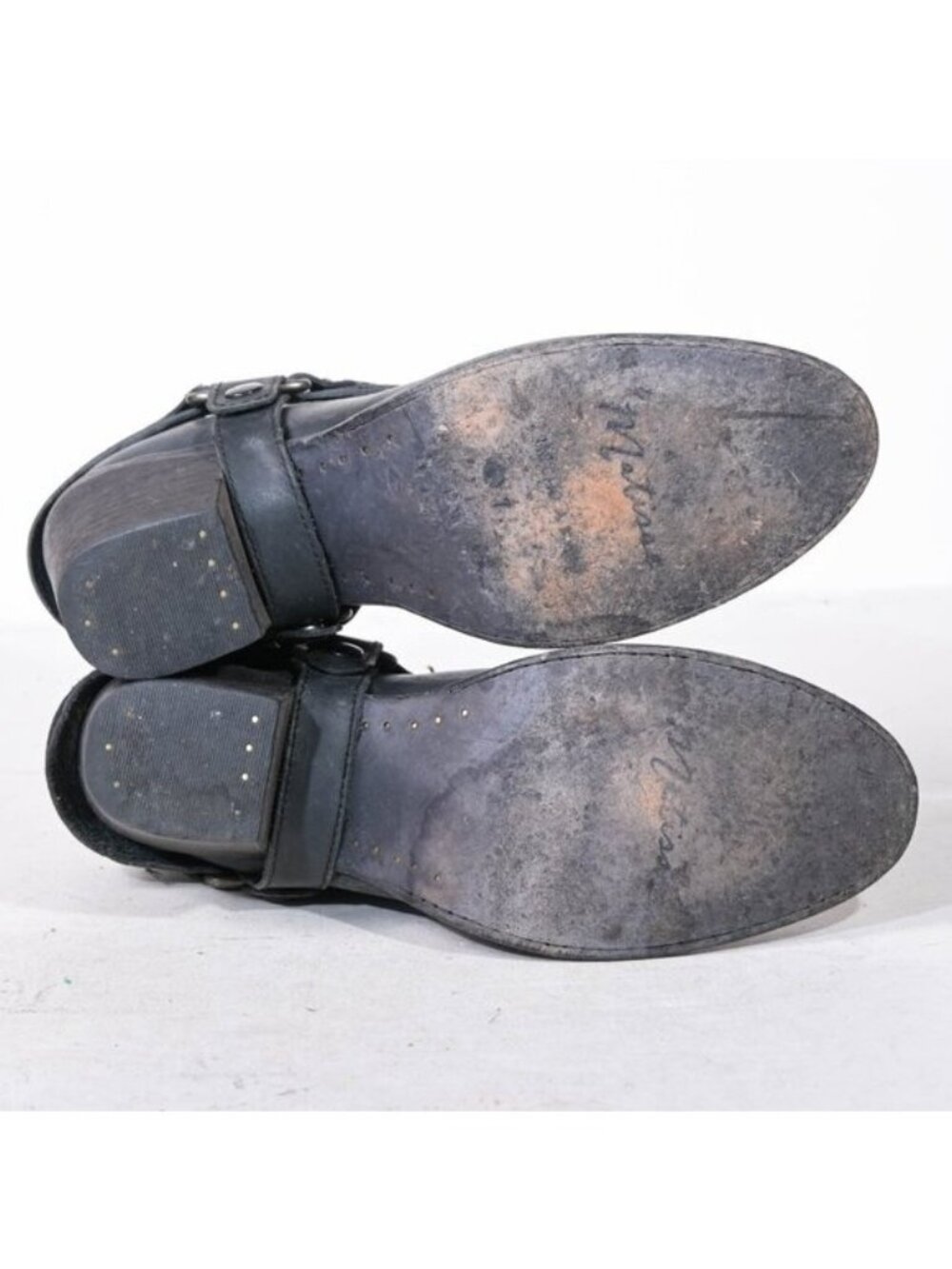 Matisse Danny Distressed Leather Western Shootie Hand Tooled Harness Women's 7 - Picture 7 of 7